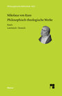 Buchcover Philosophisch-theologische Werke