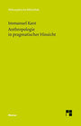 Buchcover Anthropologie in pragmatischer Hinsicht