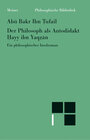 Buchcover Der Philosoph als Autodidakt. Hayy ibn Yaqzan