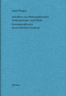 Buchcover Schriften zur Philosophischen Anthropologie und Ethik: Grundstrukturen menschlicher Existenz