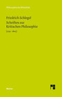 Buchcover Schriften zur Kritischen Philosophie 1795-1805