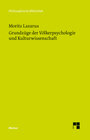Buchcover Grundzüge der Völkerpsychologie und Kulturwissenschaft
