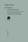 Buchcover Zur Genese autonomer Moral
