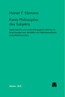 Buchcover Kants Philosophie des Subjekts