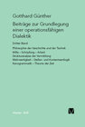 Buchcover Beiträge zur Grundlegung einer operationsfähigen Dialektik III