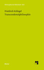 Buchcover Transcendentalphilosophie (1800-1801)