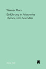 Buchcover Einführung in Aristoteles' Theorie vom Seienden