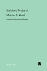 Buchcover Meister Eckhart: Analogie, Univozität und Einheit