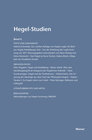 Buchcover Hegel-Studien Band 6