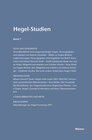 Buchcover Hegel-Studien Band 7