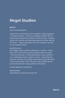 Buchcover Hegel-Studien Band 9