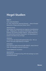 Buchcover Hegel-Studien Band 11