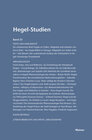 Buchcover Hegel-Studien Band 23