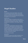 Buchcover Hegel-Studien Band 25