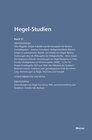 Buchcover Hegel-Studien Band 31