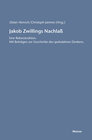 Buchcover Jakob Zwillings Nachlass