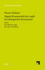 Buchcover Hegels Wissenschaft der Logik. Ein dialogischer Kommentar. Band 2