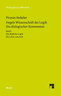 Buchcover Hegels Wissenschaft der Logik. Ein dialogischer Kommentar. Band 1