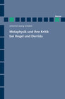 Buchcover Metaphysik und ihre Kritik bei Hegel und Derrida