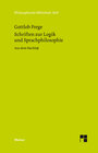 Buchcover Schriften zur Logik und Sprachphilosophie