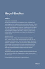 Buchcover Hegel-Studien Band 10