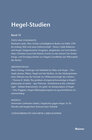 Buchcover Hegel-Studien Band 15