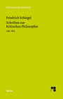 Buchcover Schriften zur Kritischen Philosophie