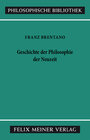 Buchcover Geschichte der Philosophie der Neuzeit