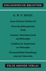 Buchcover Jenaer Kritische Schriften II