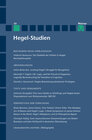 Buchcover Hegel-Studien Band 50