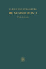 Buchcover De summo bono. Liber VI, Tractatus 1–3,6