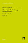 Buchcover Metaphysische Anfangsgründe der Rechtslehre