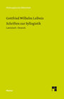 Buchcover Schriften zur Syllogistik
