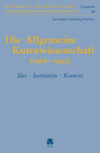 Buchcover Die Allgemeine Kunstwissenschaft (1906-1943). Band 1