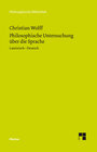 Buchcover Philosophische Untersuchung über die Sprache