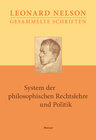Buchcover System der philosophischen Rechtslehre und Politik