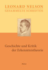 Buchcover Geschichte und Kritik der Erkenntnistheorie