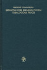 Buchcover Expositio super elementationem theologicam Procli
