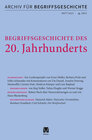 Buchcover Archiv für Begriffsgeschichte. Band 63,1