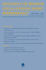 Buchcover Zeitschrift für Ästhetik und Allgemeine Kunstwissenschaft 66/1