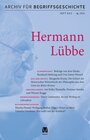 Buchcover Archiv für Begriffsgeschichte. Band 63,2 Schwerpunkt: Hermann Lübbe