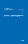 Buchcover Aufklärung, Band 5/1: Die deutsche Aufklärung im Spiegel der neueren italienischen Forschung