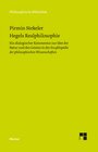 Buchcover Hegels Realphilosophie