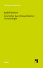 Buchcover Geschichte der philosophischen Terminologie