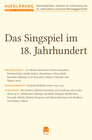 Buchcover Aufklärung 34: Das Singspiel im 18. Jahrhundert