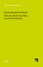 Buchcover Über das Recht des Volks zu einer Revolution