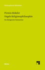 Buchcover Hegels Religionsphilosophie