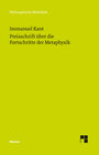 Buchcover Preisschrift über die Fortschritte der Metaphysik