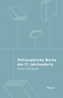 Buchcover Philosophische Werke des 17. Jahrhunderts