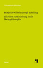 Buchcover Schriften zur Einleitung in die Naturphilosophie